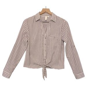 Kut from the Kloth Gingham Button-Down Shirt Size XS Cowgirl Euro Summer Classic